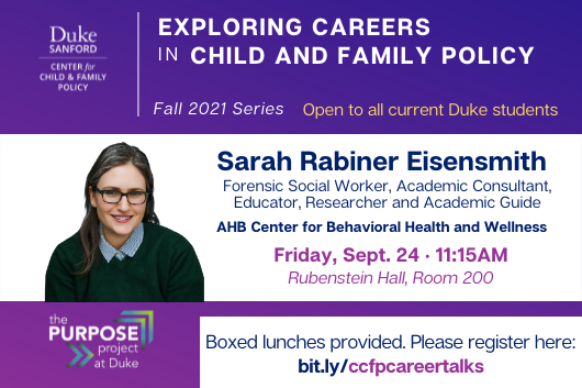 Exploring Careers in Child and Family Policy, 9/24/21